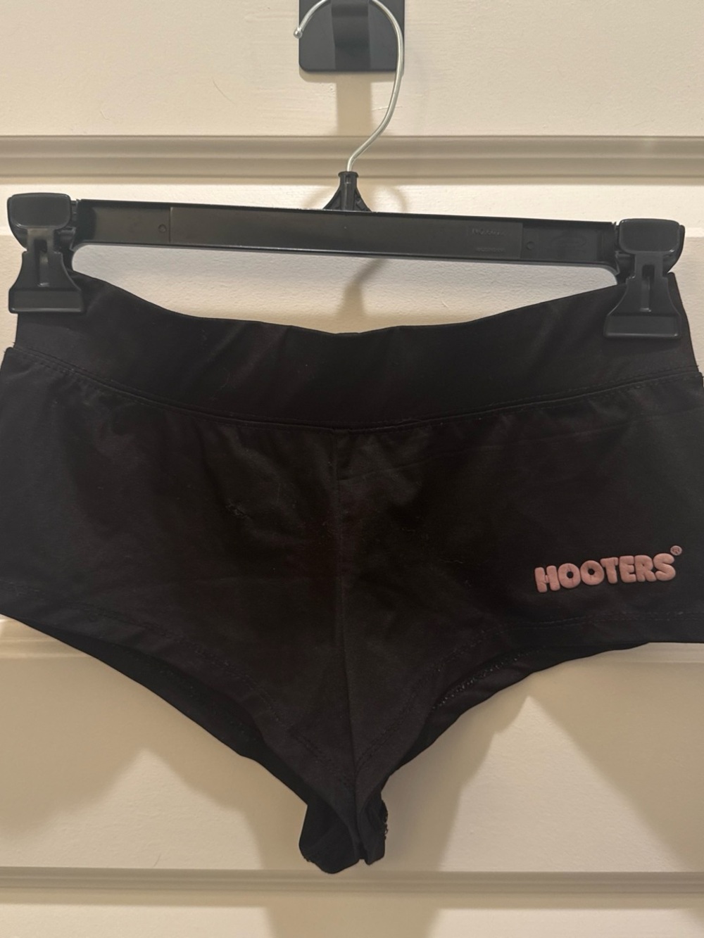 Hooters mini black shorts